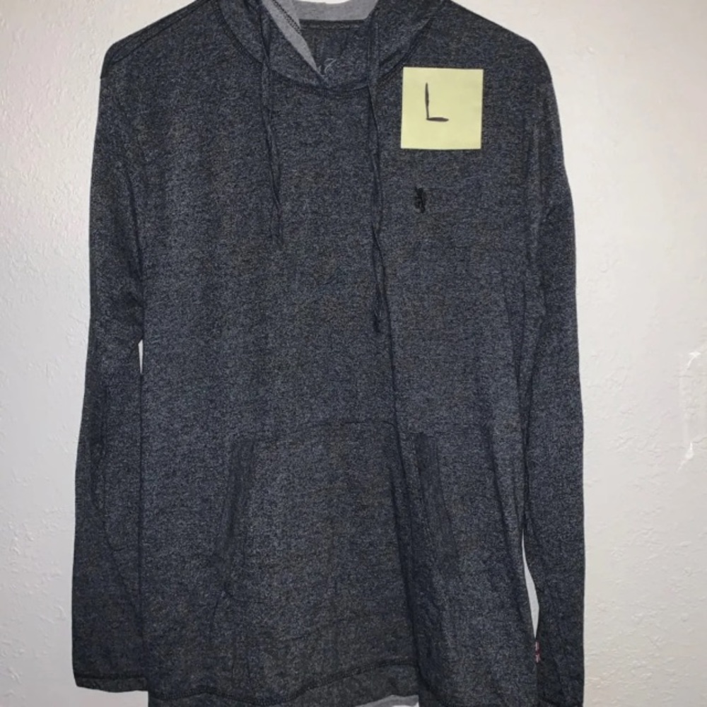 Light and dark grey sweater hoodie sweatshirt